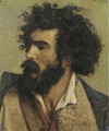 Head of a bearded Italian - Emile Charles Wauters