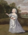 Portrait of a young girl - English Provincial School
