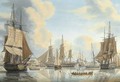 The Batavian fleet under Vice-Admiral Carel Hendrik Verhuell at Flushing - Engel Hoogerheyden