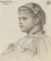Portrait of Marguerite Ince, aged six, half-length - Emma Sandys