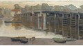 The old toll bridge, Putney - Edwin J. Lambert