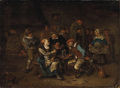 Peasants merry making in a Tavern - Egbert van, the Younger Heemskerck