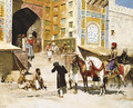 Steps of the Mosque Vazirkham, Lahore - Edwin Lord Weeks