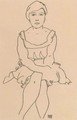 Sitzende Frau - Egon Schiele