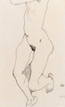 Prostrate Female Nude - Egon Schiele