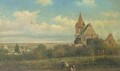 Ansicht von Perchtoldsdorf von der Leonshardtsberg view of an Austrian town - Elias Pieter van Bommel