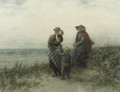 Fisherwomen waiting in the dunes - Elchanon Verveer