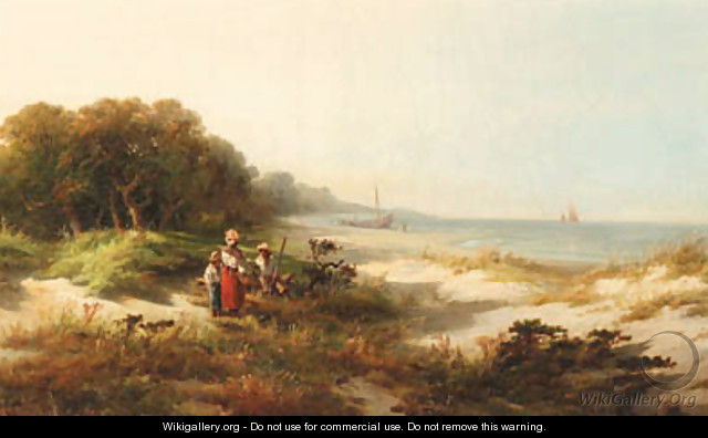 Figures along the Coast - Edward Moran
