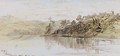 View over the lake, Kandy, Ceylon - Edward Lear