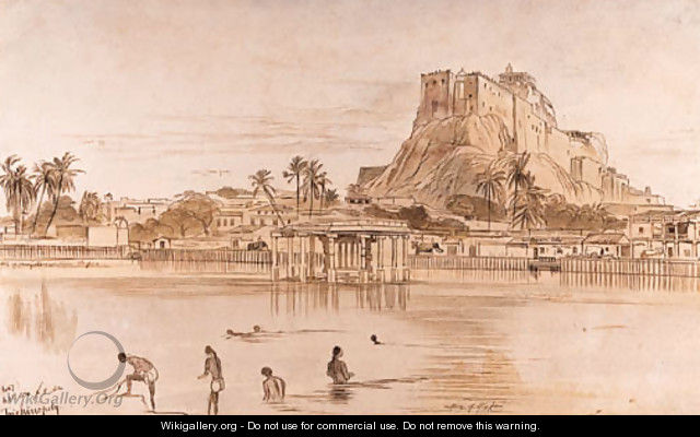 Trichinopoly, Tamil Nadu, South India - Edward Lear