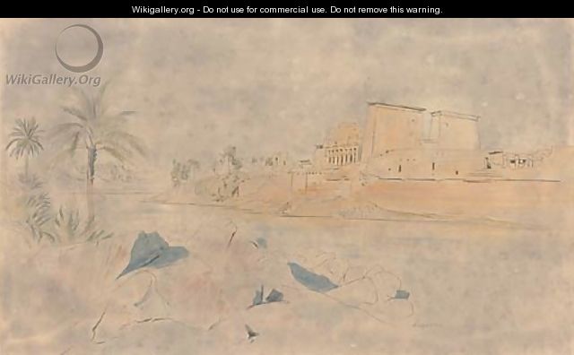 The Temple of Isis at Philae - Edward Lear