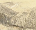 The Pass of Monte D'Oro, Corsica - Edward Lear