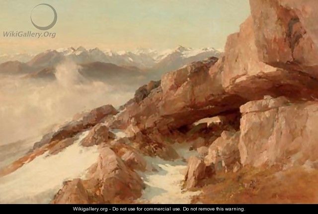 White mountain tops - Edward Theodore Compton