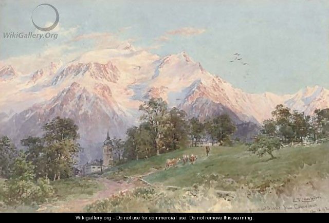 Mont Blanc from Combloux - Edward Theodore Compton