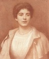 Portrait of Margaret Webster, half-length - Edward Robert Hughes