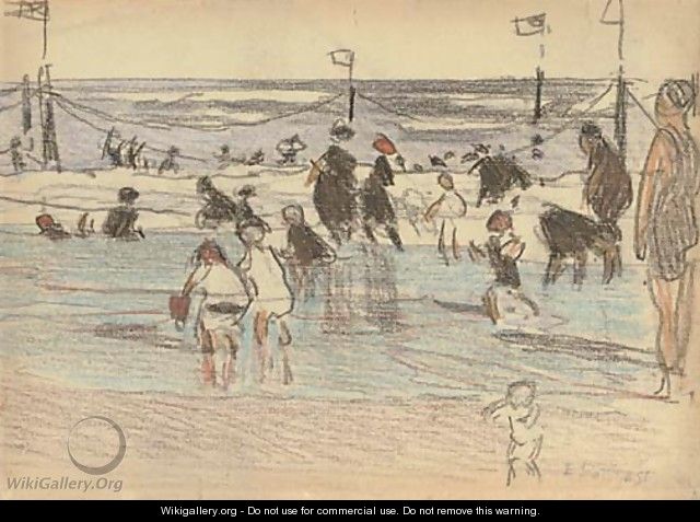 Figures at the Beach - Edward Henry Potthast