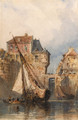 Boats at Honfleur - Edward William Cooke