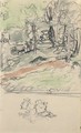 Une vue du parc du chateau Clayef - Edouard (Jean-Edouard) Vuillard