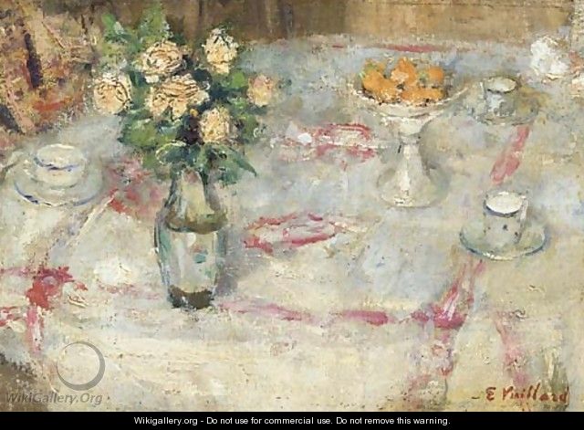 Table dressee - Edouard (Jean-Edouard) Vuillard