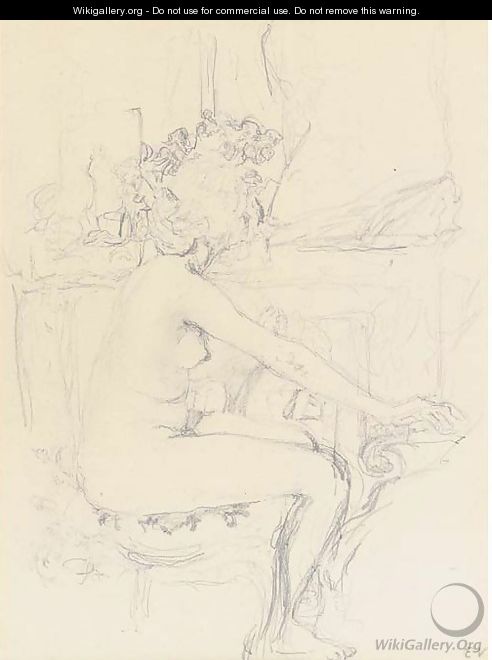 Nu dans un interiur - Edouard (Jean-Edouard) Vuillard