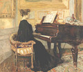 Mme Arthur Fontaine Au Piano - Edouard (Jean-Edouard) Vuillard