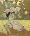 Madame Hessel en capeline - Edouard (Jean-Edouard) Vuillard