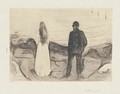 Zwei Menschen. Die Einsamen - Edvard Munch