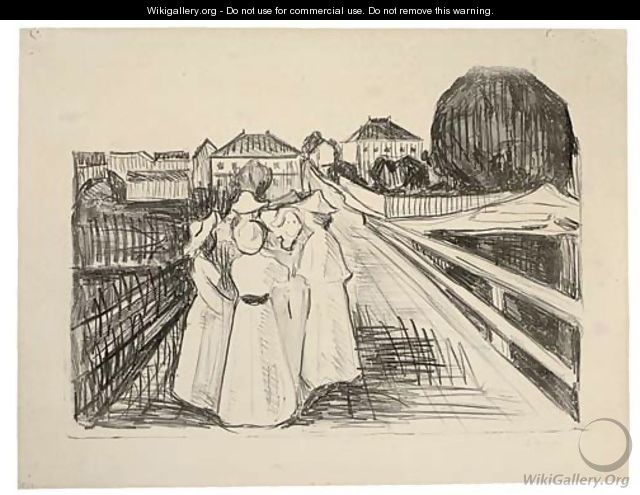 On the Bridge - Edvard Munch