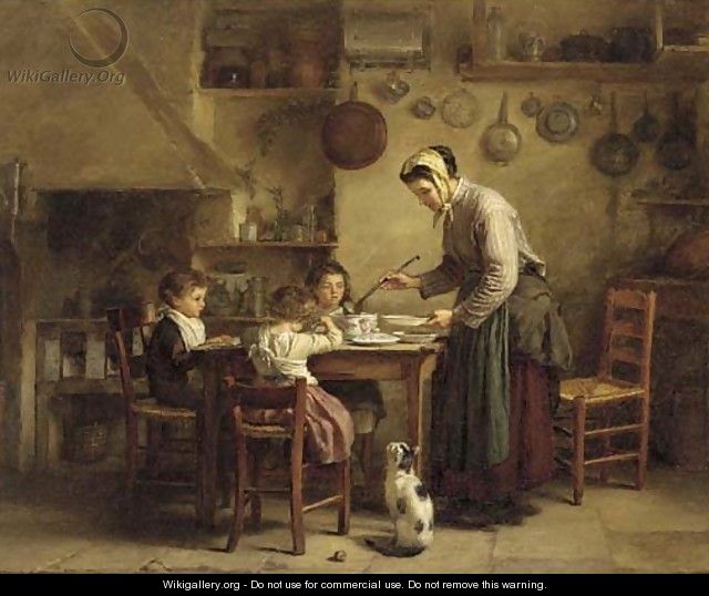 Feeding the children - Edouard Frère