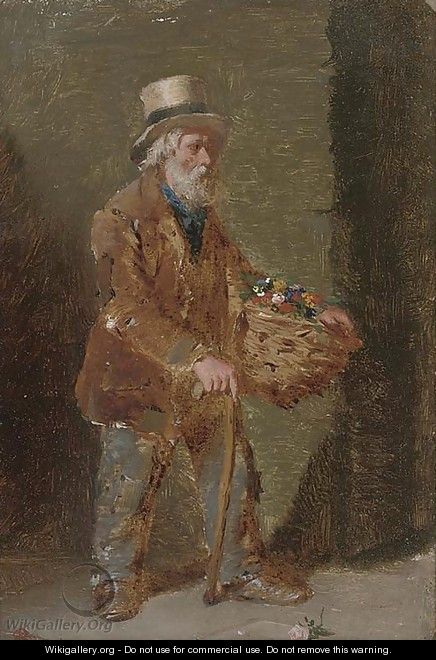 The flower seller - Edward Charles Barnes