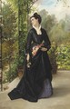 The lady in the arbour - Edward Charles Barnes