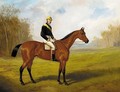 A racehorse with jockey up - Edward Benjamin Herberte