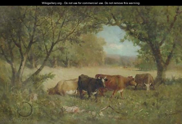 Cows in a Pasture - Edward Mitchell Bannister