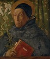 Painting after Bellini, depicting Fra Teodoro da Urbino as Saint Dominic - Edward Atkinson Hornel