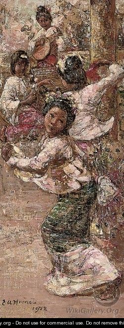 Burmese dancers - Edward Atkinson Hornel