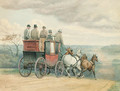 The stage coach Tally Ho on the open road - Edward Algernon Stuart Douglas