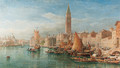 A view along the Grand Canal, Venice - Edward Alfred Angelo Goodall