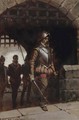 John Langham being led to the Tower, a sketch - Edmund Blair Blair Leighton