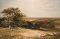 Sheep grazing in an extensive landscape - Edmund Morison Wimperis