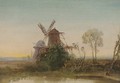 Windmills at sunset - Edward H. Niemann