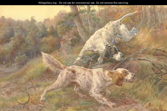 Two Setters out Hunting - Edmund Henry Osthaus