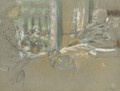 Devant la fenetre aA  Vaucresson - Edouard (Jean-Edouard) Vuillard