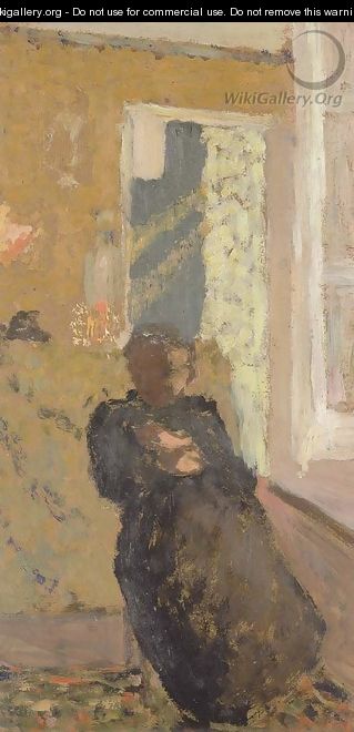 Dame en noir assise - Edouard (Jean-Edouard) Vuillard