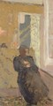 Dame en noir assise - Edouard (Jean-Edouard) Vuillard