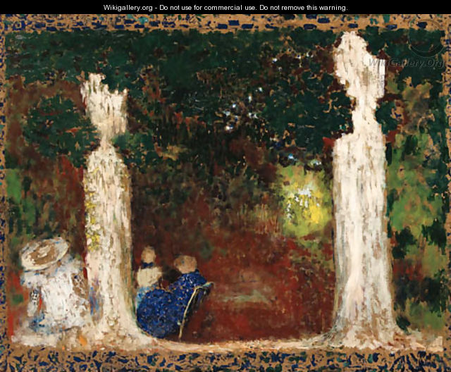Au jardin - Edouard (Jean-Edouard) Vuillard