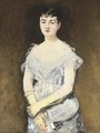 Portrait de Mademoiselle Isabelle Lemonnier (Jeune femme en robe du bal) - Edouard Manet