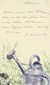 Lettre aA  Bracquemond (L'arrosoir) - Edouard Manet