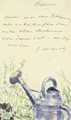 Lettre aA  Bracquemond (L'arrosoir) - Edouard Manet