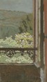 La fenetre ouverte sur les arbres en fleur - Edouard (Jean-Edouard) Vuillard