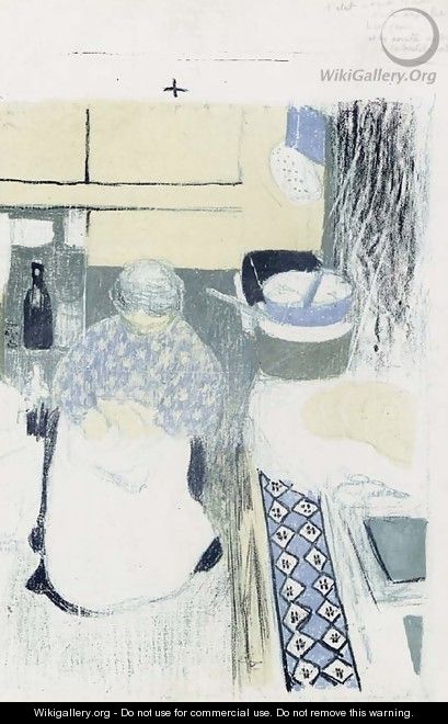 La Cuisiniere, from Paysages et Interieurs - Edouard (Jean-Edouard) Vuillard